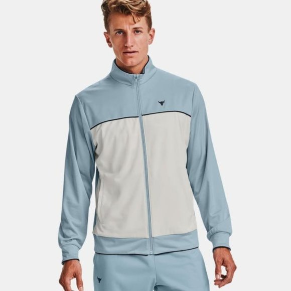Under Armour Mens Project Rock Knit Track Jacket - Picture 1 of 8